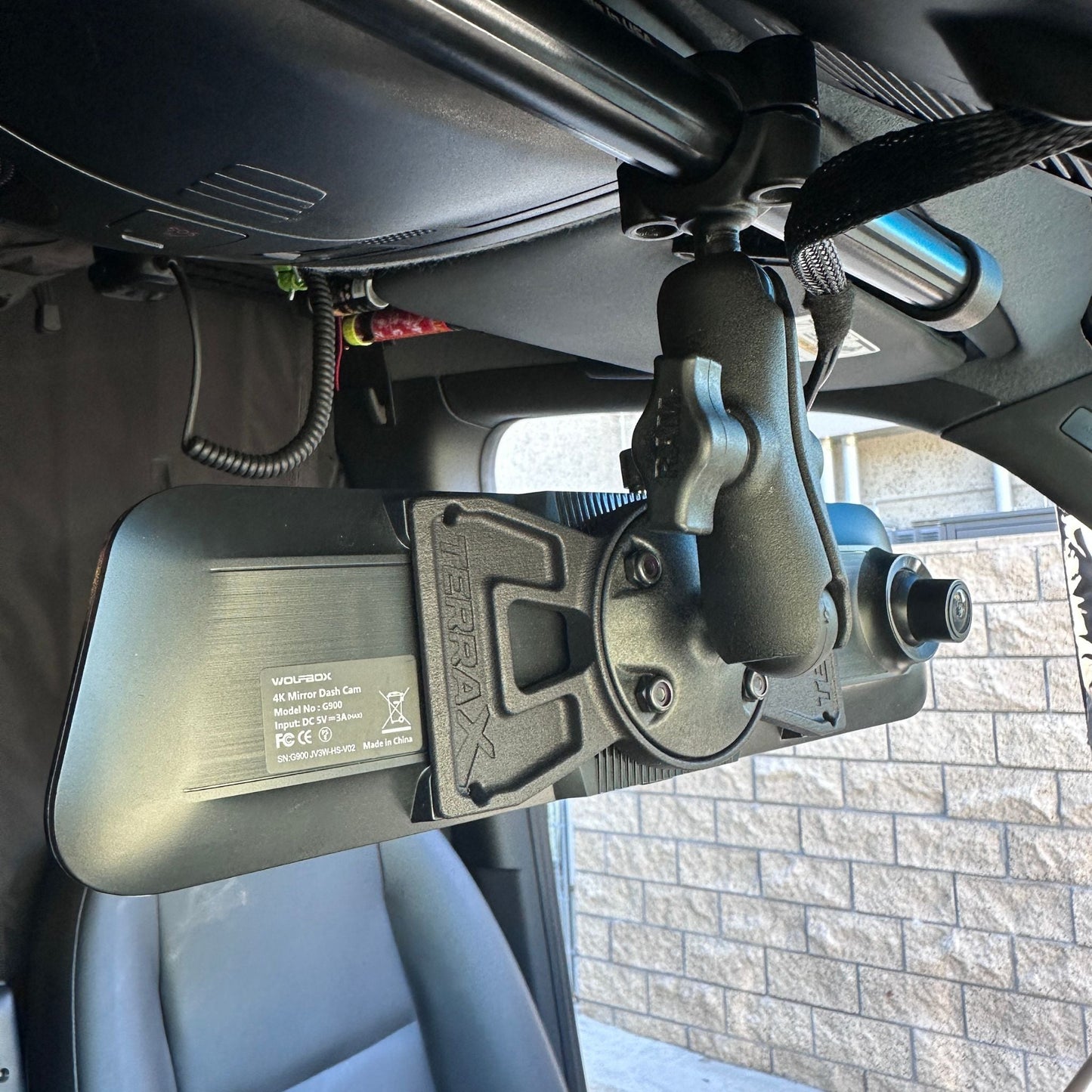 WOLFBOX Dash Cam Visordok Tube Backplate Kit