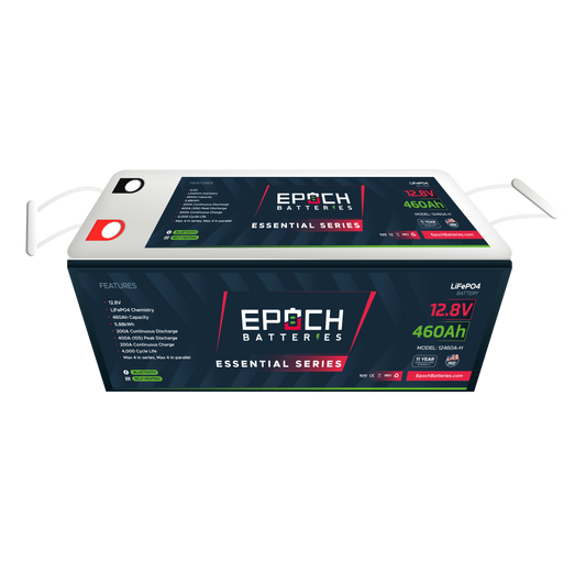 EPOCH 12V 460Ah Essential Series - Bluetooth & Heated LiFePO4 Battery