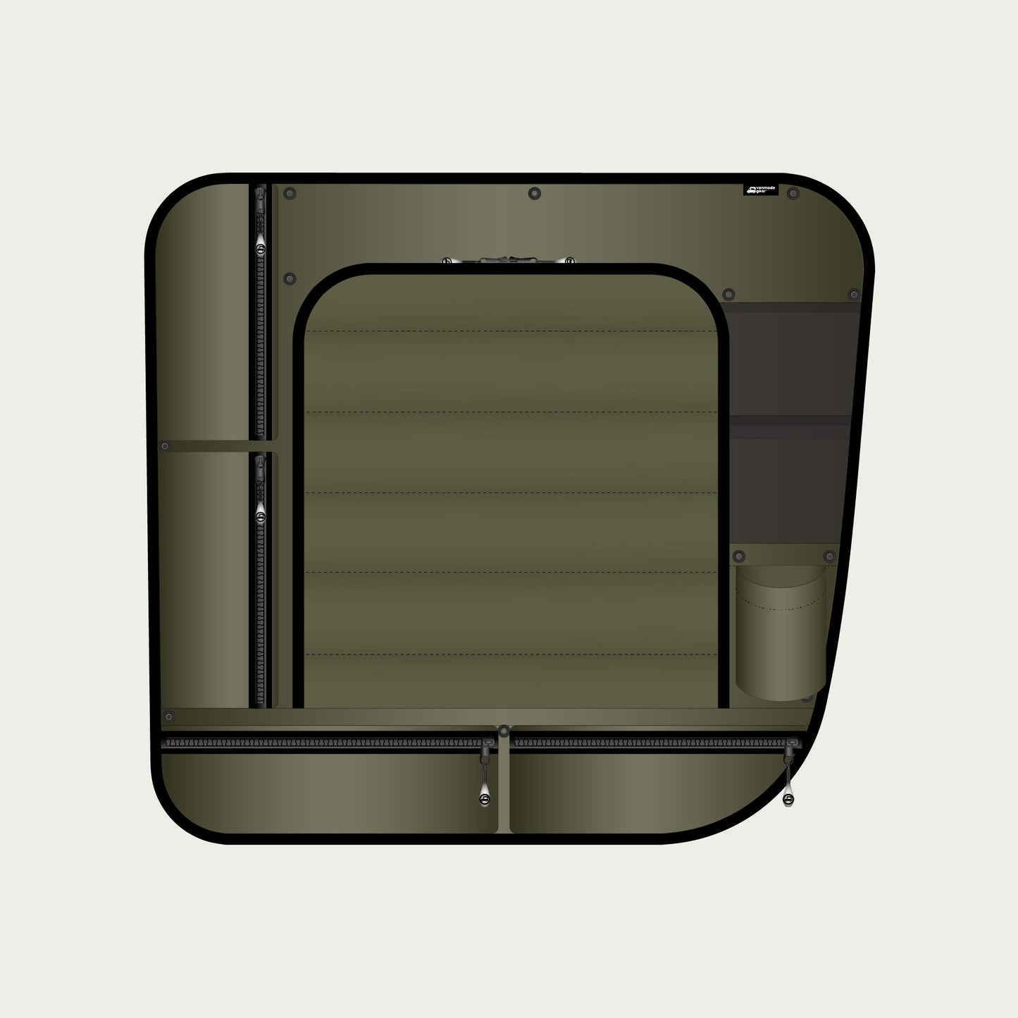 Revel - Dinette Zipper Shade with Organizer